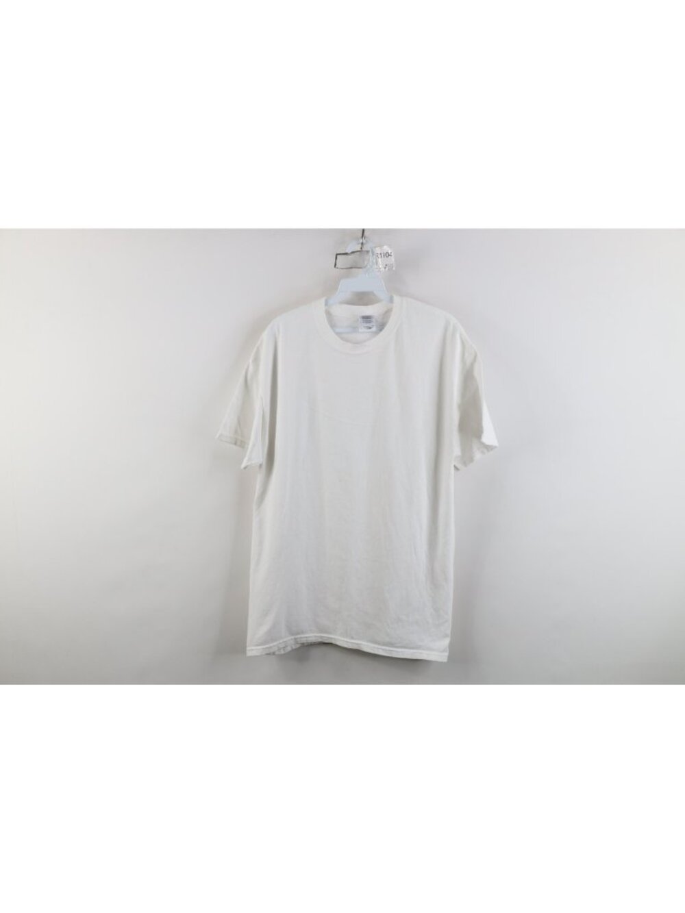 Vintage 90s Y2K Streetwear Mens Large Blank Cotton Short Sleeve T-Shirt White